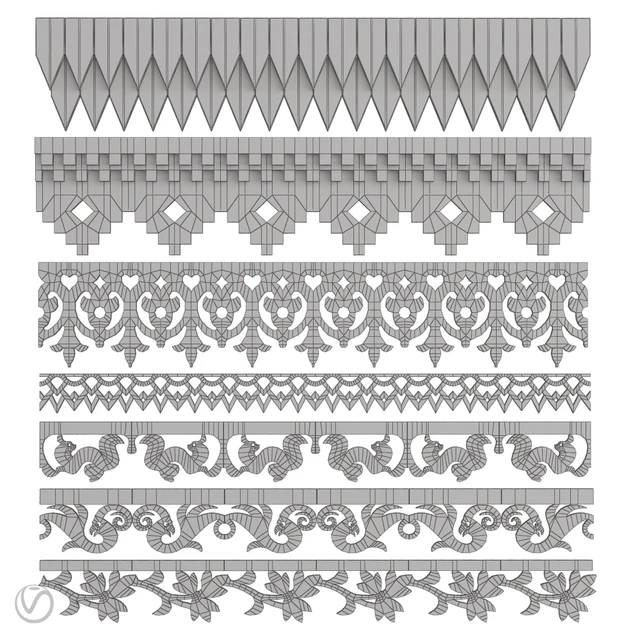 A set of carved platbands (friezes.1) — Descargar