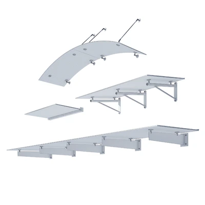 Set of glass visors Glasvordach — Ver 5