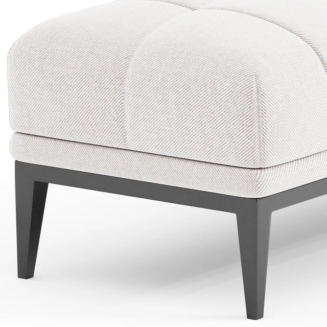 Eichholtz Aurelio White Tufted Upholstered Bench — Скачать