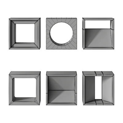 Modular decorative partition Modular Wall 01 — Ver 4