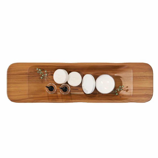 Zara Home teak wood tray — Descargar