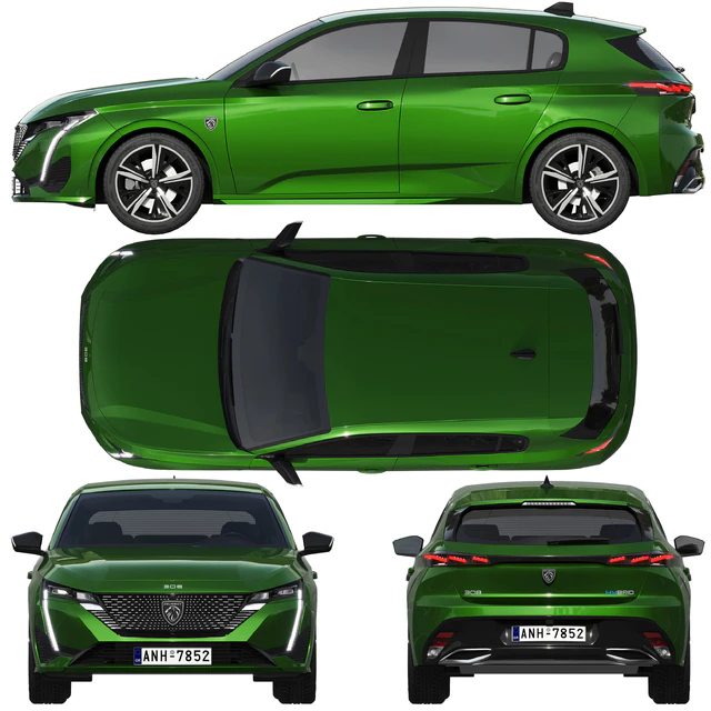 Peugeot 308 hybrid 2022 — Скачать