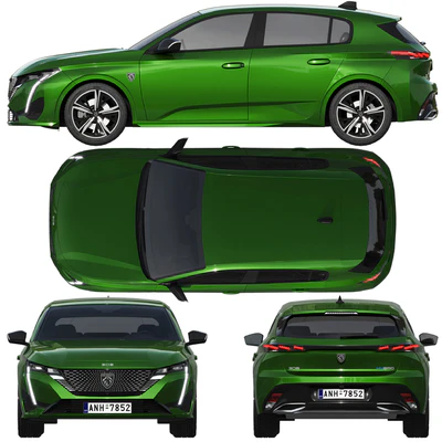 Peugeot 308 hybrid 2022 — Вид 3