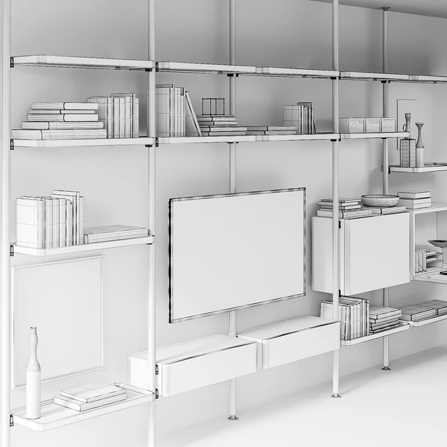 Molteni & C Hector bookcase composition 3 — Descargar