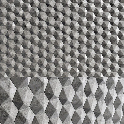3D panels Hexagons — Вид 3