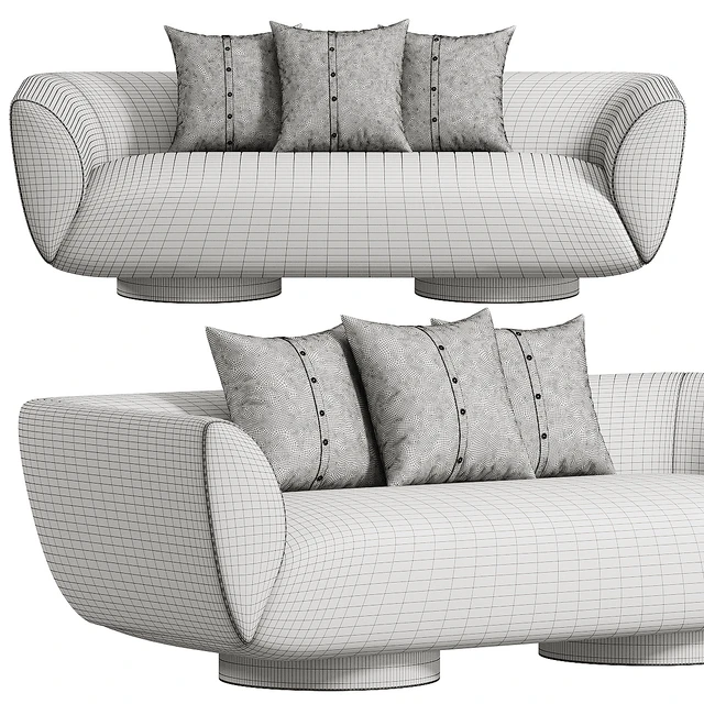 Wooden Pedestal Sofa — Descargar
