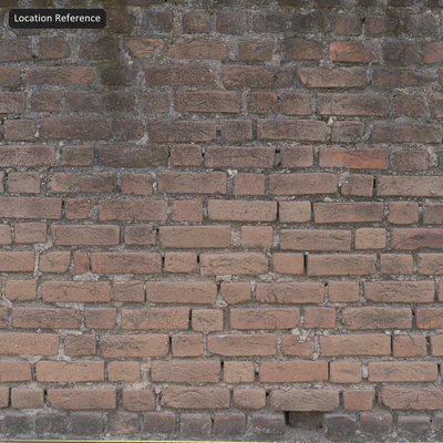 old running bond brick wall texture red — View 7