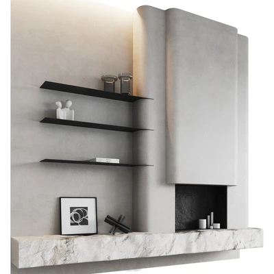 Fireplace area Monolithic — View 7