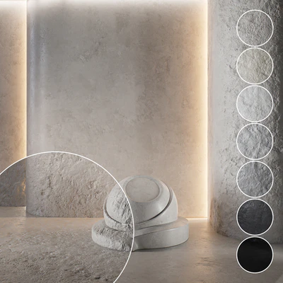 Decorative poster | Concrete set (seamless) | 37 — Ver 1