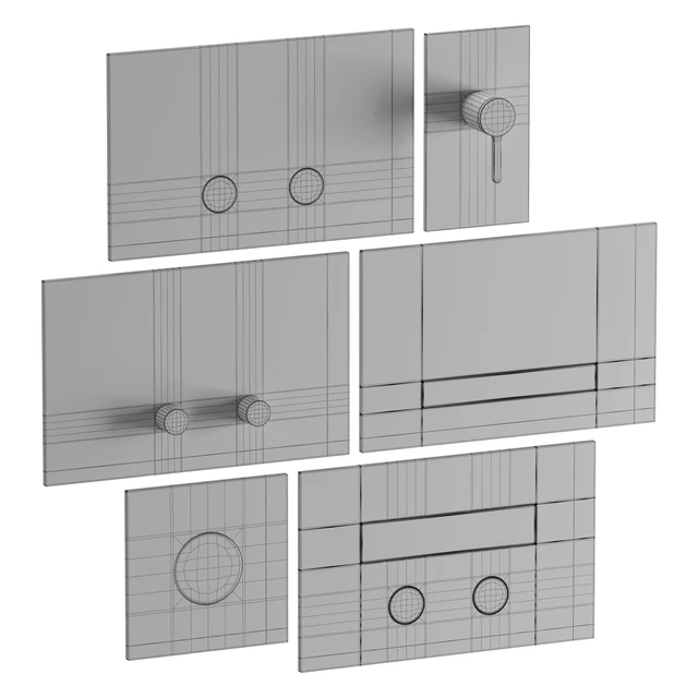 Flush buttons CEA set 01 — Скачать
