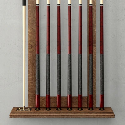 RH / BRUNSWICK VINTAGE 1906 BILLIARDS TABLE CUE RACK — Ver 3