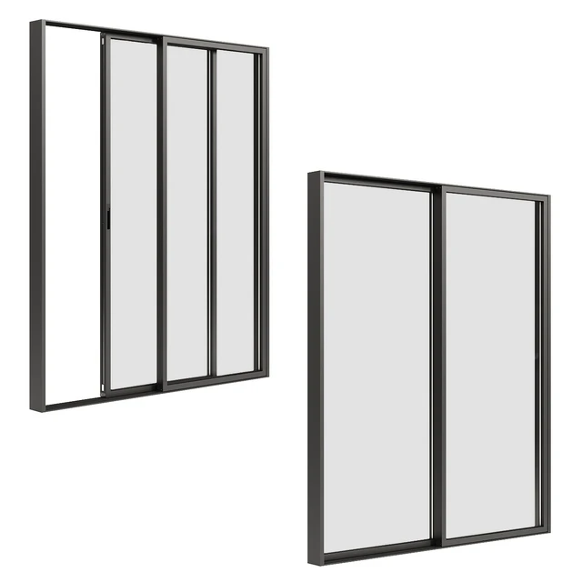 A set of sliding Metal Windows-Doors. — Скачать