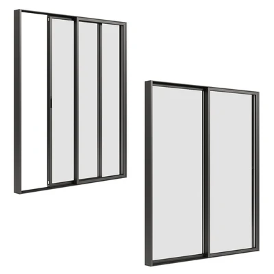 A set of sliding Metal Windows-Doors. — Вид 6