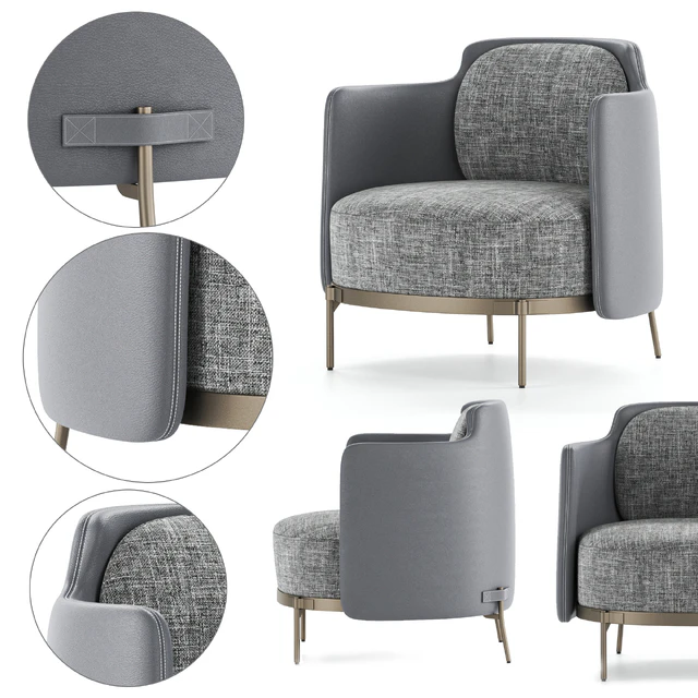 Minotti TAPE Armchair — Скачать