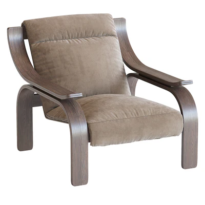 Marco Zanuso Leather Woodline Armchair by Cassina — Ver 5