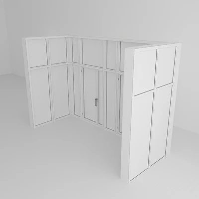 Panoramic glazing. A door. eight — Ver 2