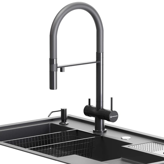 Sink Stainless Steel Cup Washer Sink Kitchen — Скачать