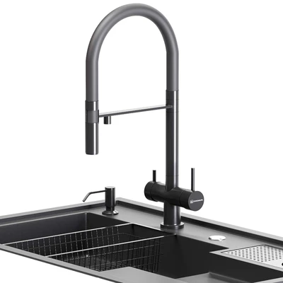 Sink Stainless Steel Cup Washer Sink Kitchen — Вид 6
