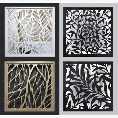 Set of decorative panels 01 (4pcs, 3c.) — Ver 1