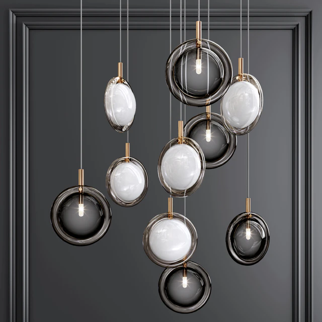 Ring Glass Art Chandelier01 — Скачать