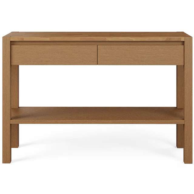 Adelita Oak Console Table with 2 Drawers — Descargar
