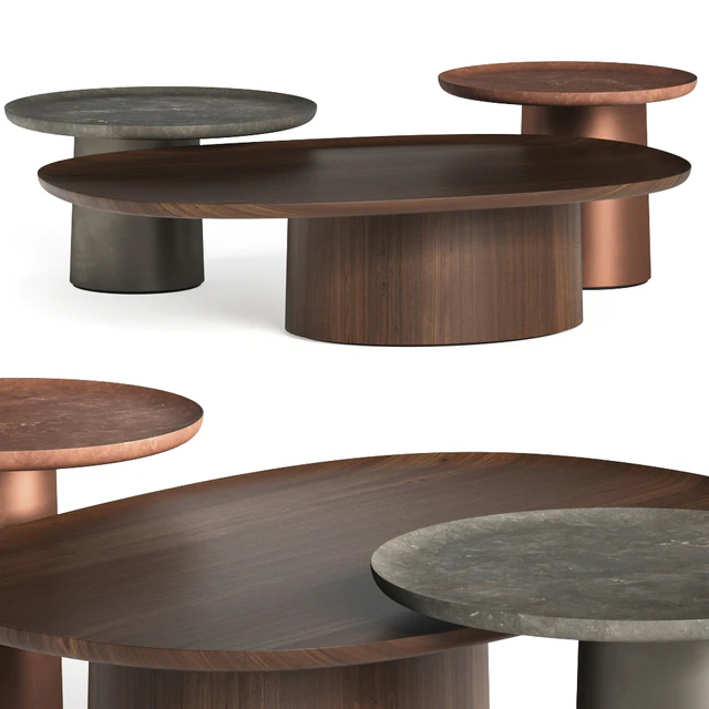 Molteni & C. Louisa Coffee & Side Tables — Скачать