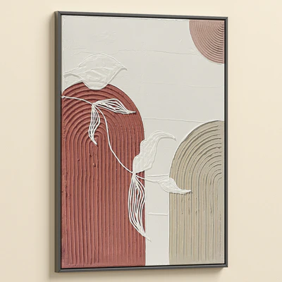 Wabi-Sabi Relief Plaster Wall Art C-916 — Вид 6