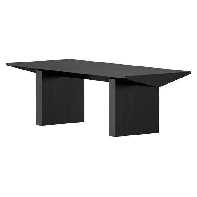 Van Charcoal Wood Dining Table (Crate and Barrel) — Descargar