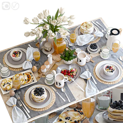 Table setting 38. Breakfast - 5 — Ver 1