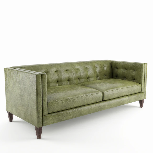 Crate & Barrel Aidan Leather Sofa — Descargar