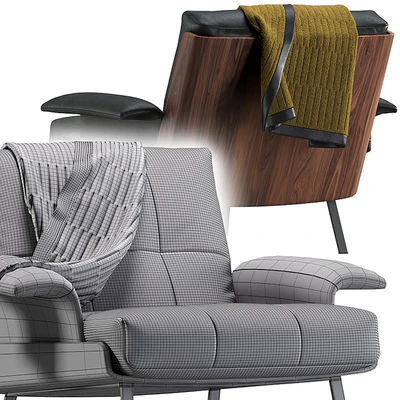 Daiki armchair by Minotti 2 version — Вид 5