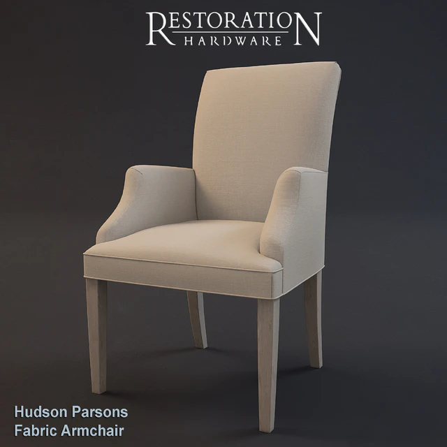 RH Hudson Parsons Fabric Armchair — Descargar