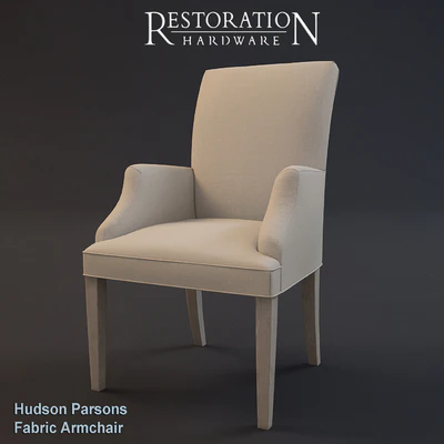 RH Hudson Parsons Fabric Armchair — Descargar