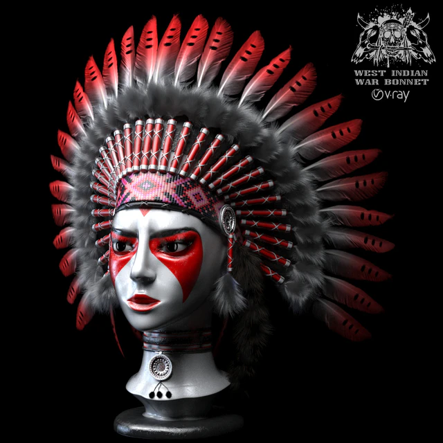 West Indian war bonnet — Скачать