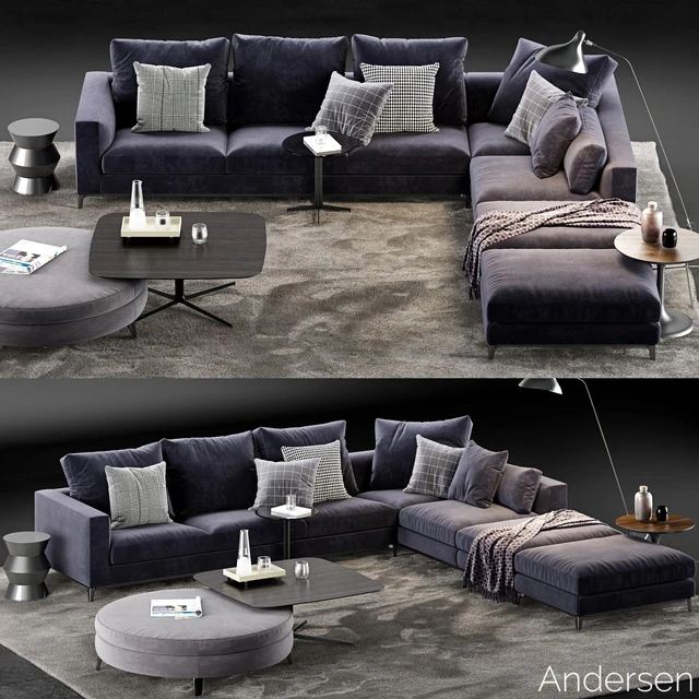 Minotti Andersen Sofa 5 — Скачать
