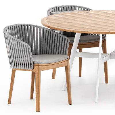 MOOD Chair Tribu and Seax dining table by Dedon — Вид 3