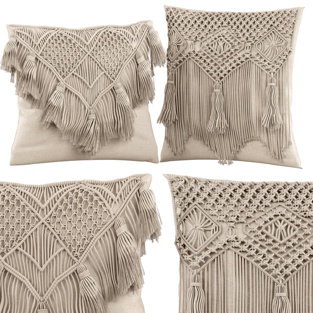 Macrame cushion — Descargar