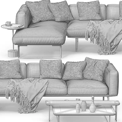 Cassina 206 8 CUBE sofa corner set — Вид 2
