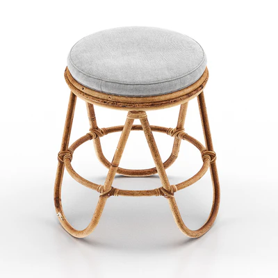 SKYE Rattan Stool — Ver 4