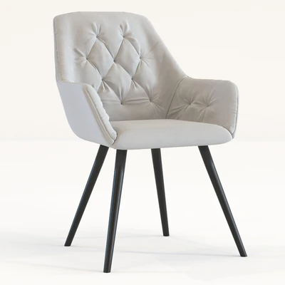 Chair with Armrest Kira Gray — Ver 4