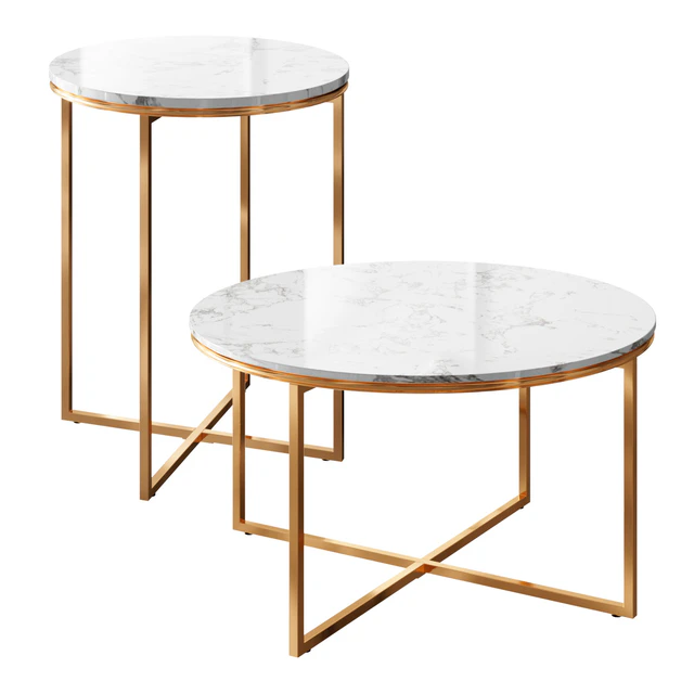 Marble Gold Tables Set — Скачать