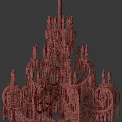 Chandelier bathed in wax — Ver 3