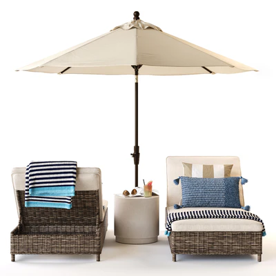 Torrey Chaise Lounge Pottery Barn — Ver 6