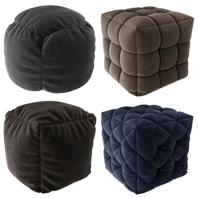 Pouf set | Set of four poufs — Ver 1