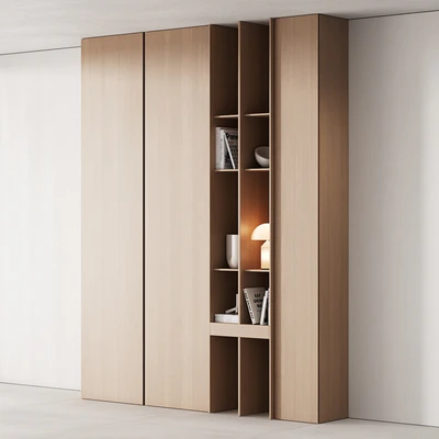 175 cabinet furniture 05 modern cupboard with decor 02 — Вид 7