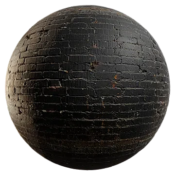tar coated brick wall 001 — Скачать