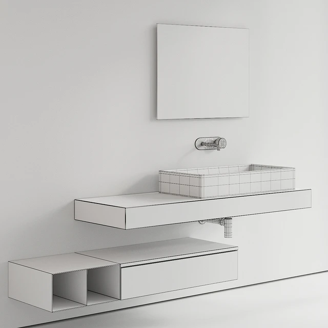 Scarabeo Ceramiche Topline Vanity Unit Set 1 — Descargar