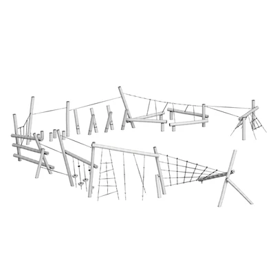 Kompan Robinia Obstacle Course Parkour 5 — Ver 5