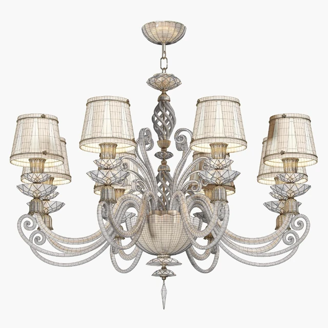 Chandelier ALICANTE SATIN SHADE L8 — Descargar