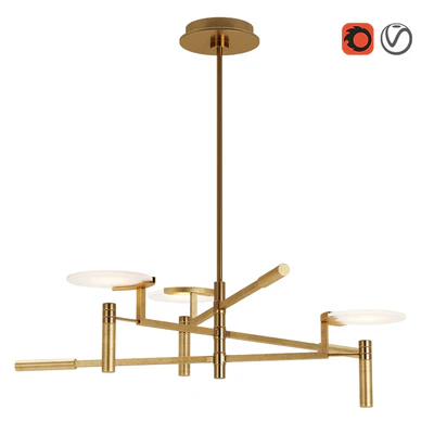 Melange Floating Disc Chandelier — Ver 1